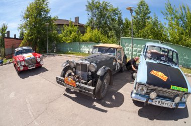Samara, Rusya Federasyonu - 16 Haziran: retro-araba ralli 