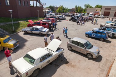 Samara, Rusya Federasyonu - 16 Haziran: retro-araba ralli 