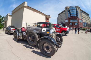 Samara, Rusya Federasyonu - 16 Haziran: retro-araba ralli 