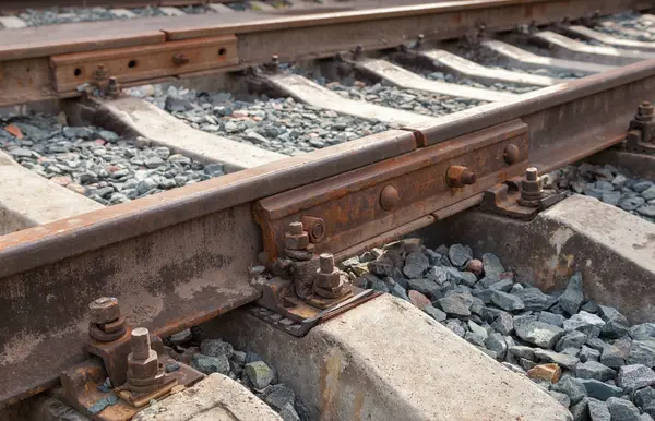 Demiryolu parça detay — Stok fotoğraf