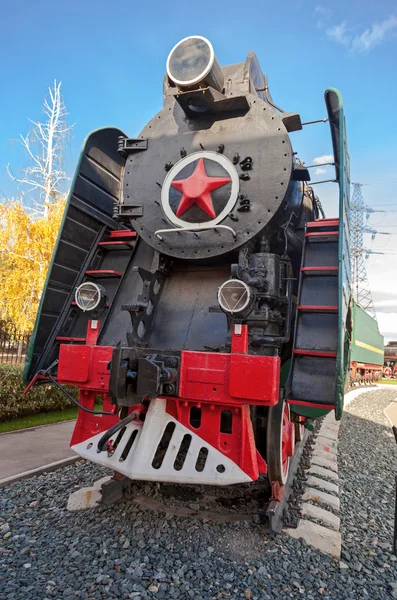 Locomotiva soviética de longo curso 50-s do século XX — Fotografia de Stock