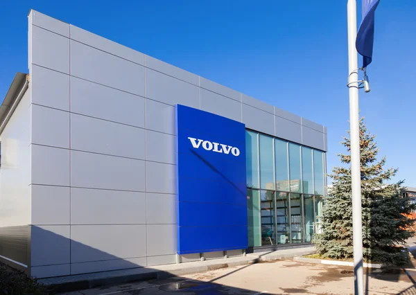 SAMARA, RUSSIA - OCTOBER 20: Building of official dealer Volvo,