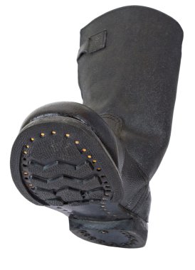 izole üzerinde beyaz arka plan siyah Rus ordusunun botları