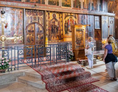 Novgorod, Rusya Federasyonu - Ağustos 10: st. sophia cathedr, iç