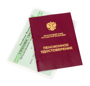 Rus emeklilik belgesi ve sertifika sigorta izole