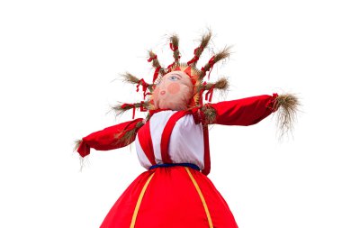 shrovetide. büyük bebek için yanan