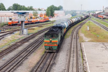 Ivanovo, Rusya - ö. 29 Haziran 2013: tren istasyonu, şehir manzarası