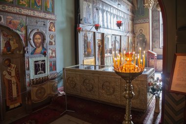 Novgorod, Rusya Federasyonu - Ağustos 10, 2013: Ayasofya, iç