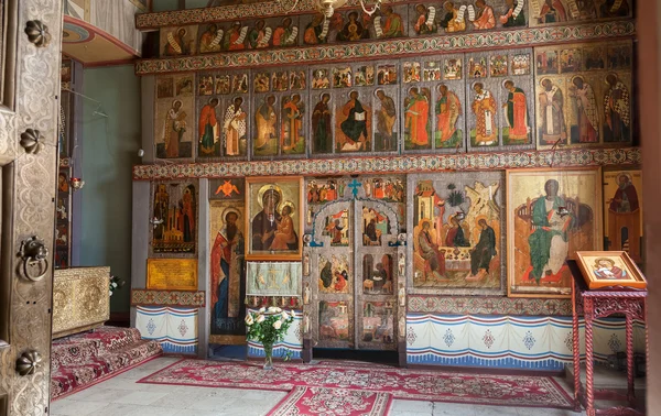 诺夫哥罗德，俄罗斯 — — 8 月 10、 2013年： 内部的圣索非亚大教堂 — 图库照片