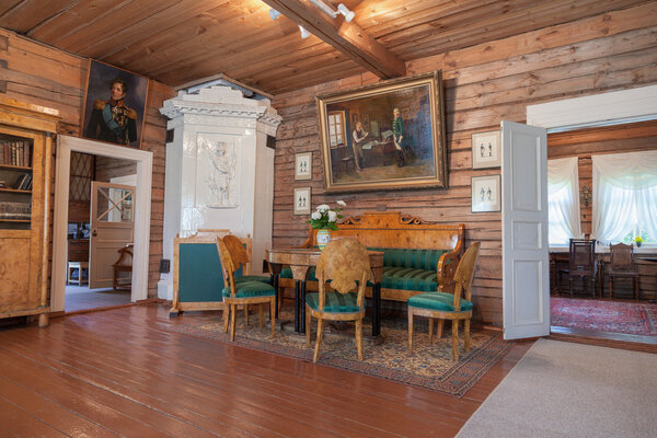 КОНЧАНСКОЕ-СУВОРОВСКОЕ, РОССИЯ - 17 июля 2013 г.: Интерьер
