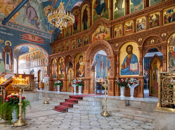 SAMARA, RUSSIA - APRIL 20, 2014: Interior Church of the Resurrec — Stock Photo, Image