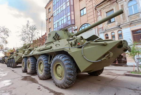 SAMARA, RUSSIA - MAY 6, 2013: 2S23 Nona-SVK 120mm self-propelled — Stock Photo, Image