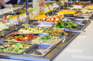 farklı salata kafede çeşitli Satılık