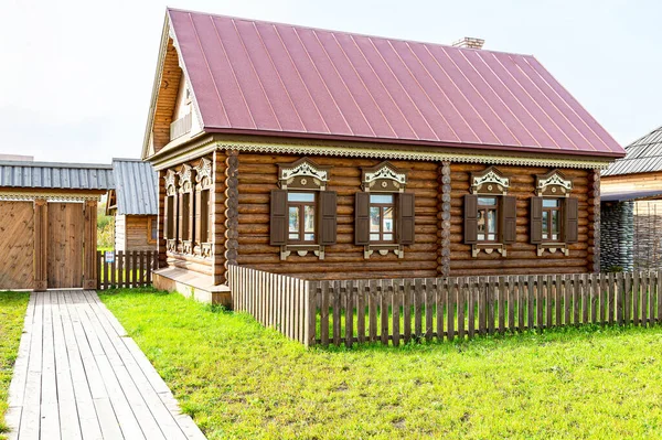 Samara Russia September 2021 Ethnocultural Complex People Friendship Park Traditional — Stockfoto