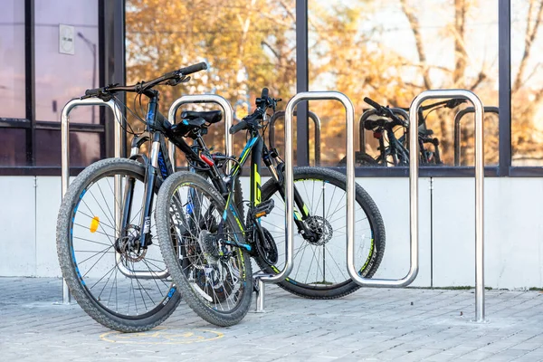 Samara Russia October 2021 Bikes Parking Lot Bicycles City — Stockfoto