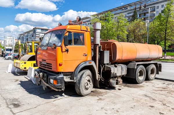 Samara Russie Mai 2017 Machines Routières Pour Construction Une Nouvelle — Photo