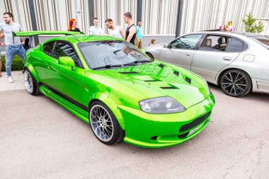 Samara, Rusya - 19 Mayıs 2018: Hyundai Tiburon aracı