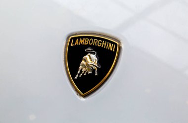 Samara, Rusya - 23 Mart 2019: Lamborghini logosu ünlü bir otomobil markasıdır