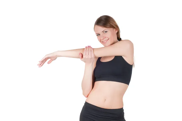 Fitness woman doing exercises — Stock Photo, Image