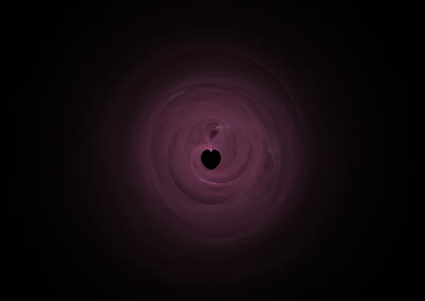 Pink heart shape fractal — Stock Photo, Image