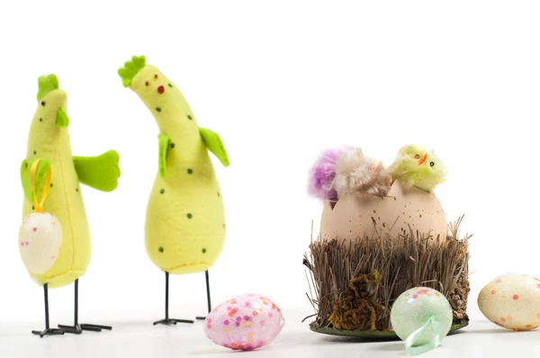 Easter chicken family — Stock Photo, Image