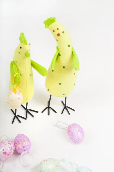 Easter chicken family — Stock Photo, Image