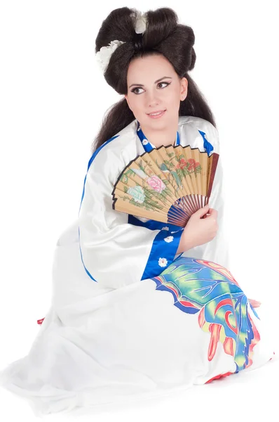 Porträtt av geisha — Stockfoto