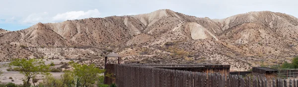 Festői sivatagi táj-Tabernas, panoráma — Stock Fotó