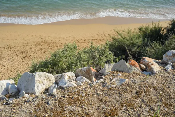 Landscape with stones and sea — Stock Photo, Image