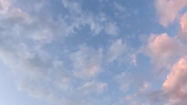 Time Lapse Con Hermoso Cielo Azul Atardecer Con Fondo Nubes — Vídeos de Stock