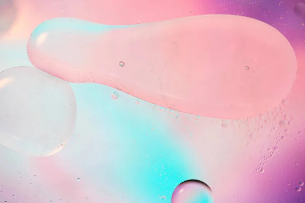 Oil Drops Water Defocused Abstract Psychedelic Pattern Image Pastel Colored — Stock Photo, Image
