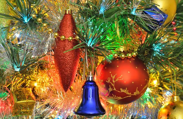 Noel ağacında Noel süslemeleri — Stok fotoğraf