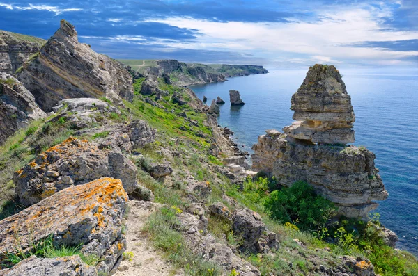 Dramatyczne niebo nad górami — Zdjęcie stockowe