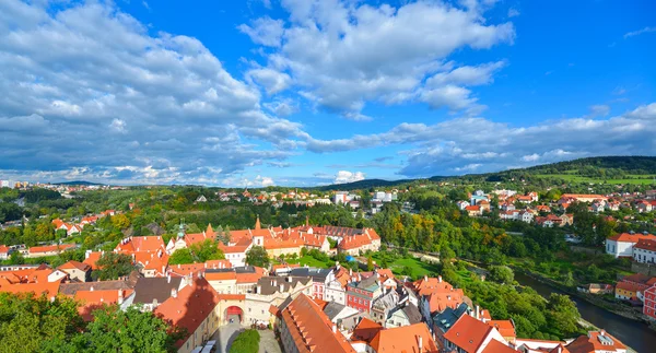 Panorama miasta Český krumlov — Zdjęcie stockowe