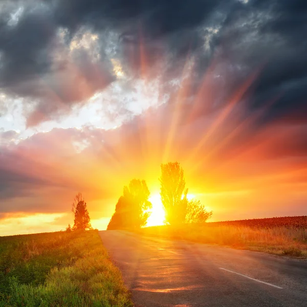 Dramatic sunset — Stock Photo, Image