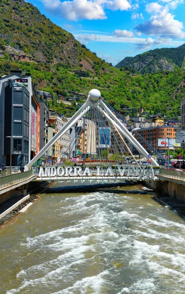 Andorra Vella Principality Andorra May 2019 Scenic Cityscape Andorra Vella — Stock Photo, Image