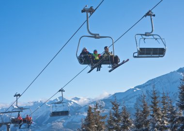 Ski resort zell am bakın. Avusturya