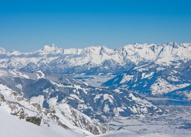 Kaprun kitzsteinhorn buzul Kayak Merkezi. Avusturya