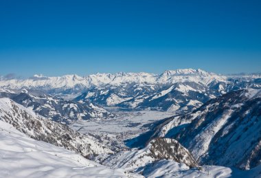 Kaprun kitzsteinhorn buzul Kayak Merkezi. Avusturya