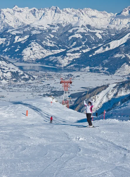 Skidorten kaprun, kitzsteinhorn glaciär. Österrike — Stockfoto