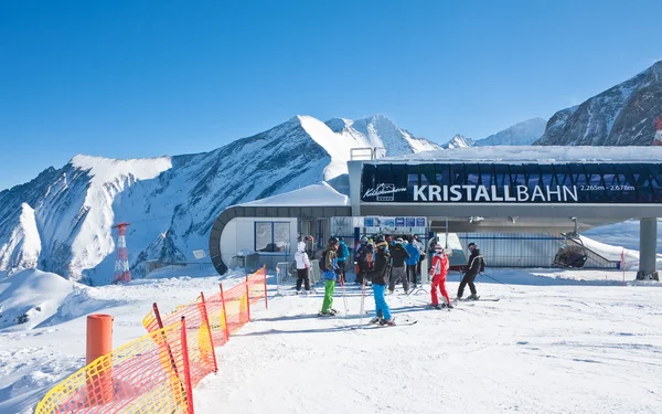 Comprensorio sciistico di Kaprun, ghiacciaio del Kitzsteinhorn. Austria — Foto Stock