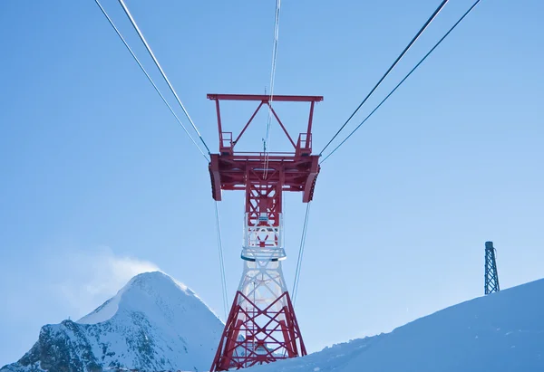 卡普伦，kitzsteinhorn 冰川的滑雪胜地。奥地利 — 图库照片