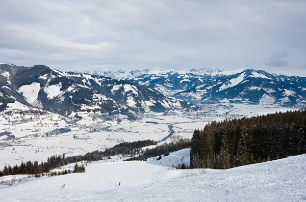 Ski resort kaprun - maiskogel. Rakousko — Stock fotografie