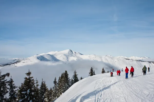 Ski resort zell am bakın. Avusturya — Stok fotoğraf