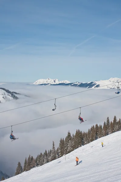 Skigebiet Zell am See. Österreich — Stockfoto