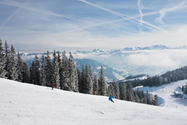Ski resort zell am bakın. Avusturya
