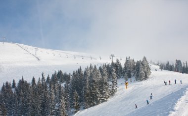 Ski resort zell am bakın. Avusturya