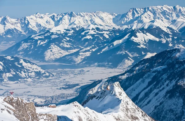 A Kaprun, Kitzsteinhorn-gleccser sípálya. Ausztria — Stock Fotó