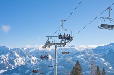 Ski resort zell am bakın. Avusturya