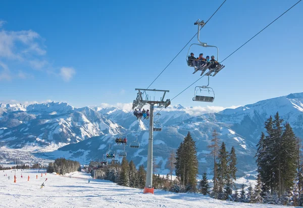 Estación de esquí Zell am See. Austria — Foto de Stock